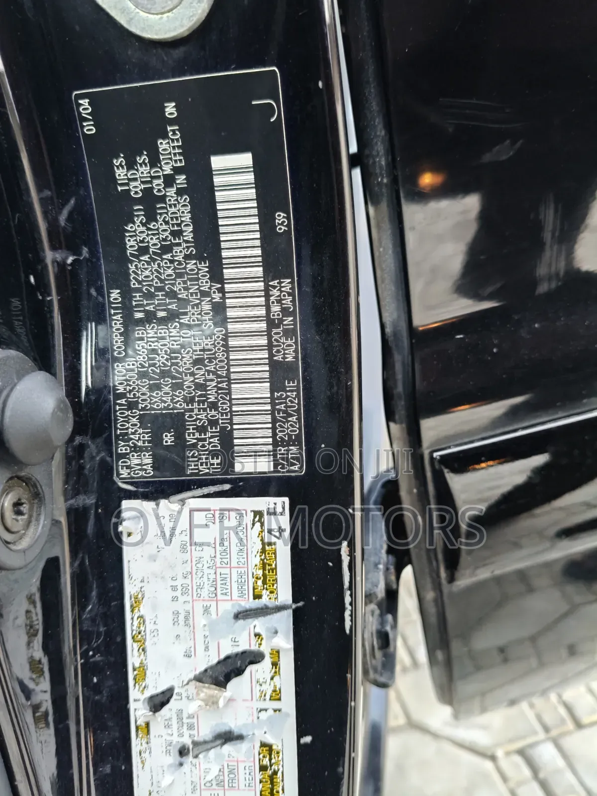 Toyota Highlander 2004 Black