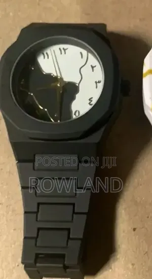 Yin Yang Dial Men'S Quartz Watch With Matte Black Octagonal Case