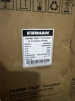 Firman 5kwh 48v Lithium Ion Battery