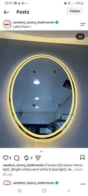 3 Tones Led Mirrors