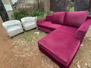 Custom-Made L-Shaped Sofa + 2 Accent Chairs