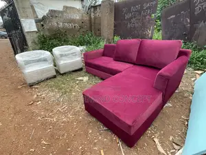 Custom-Made L-Shaped Sofa + 2 Accent Chairs