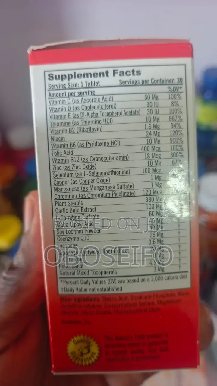 Cardiovascular Dietary Supplement 30 Tablets