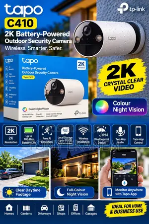 TP-Link Tapo C410 – 2K Battery-Powered Outdoor Security Camera