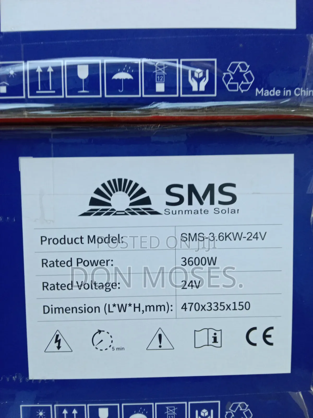 3.6kva SMS Solar Hybrid Inverter 24v