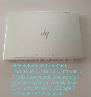 Laptop HP EliteBook x360 830 G6 16GB Intel Core i7 SSD 512GB