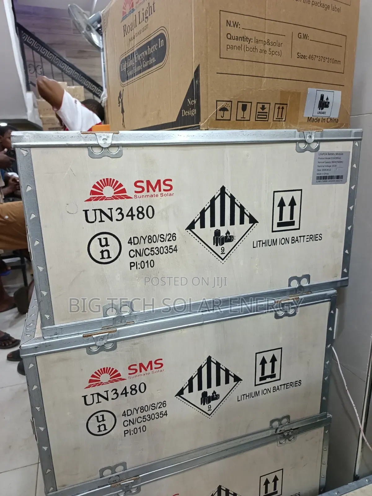 7.5kwh 24v SMS Lithium Battery