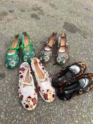 Floral Mary Jane Flat Shoes for Ladies