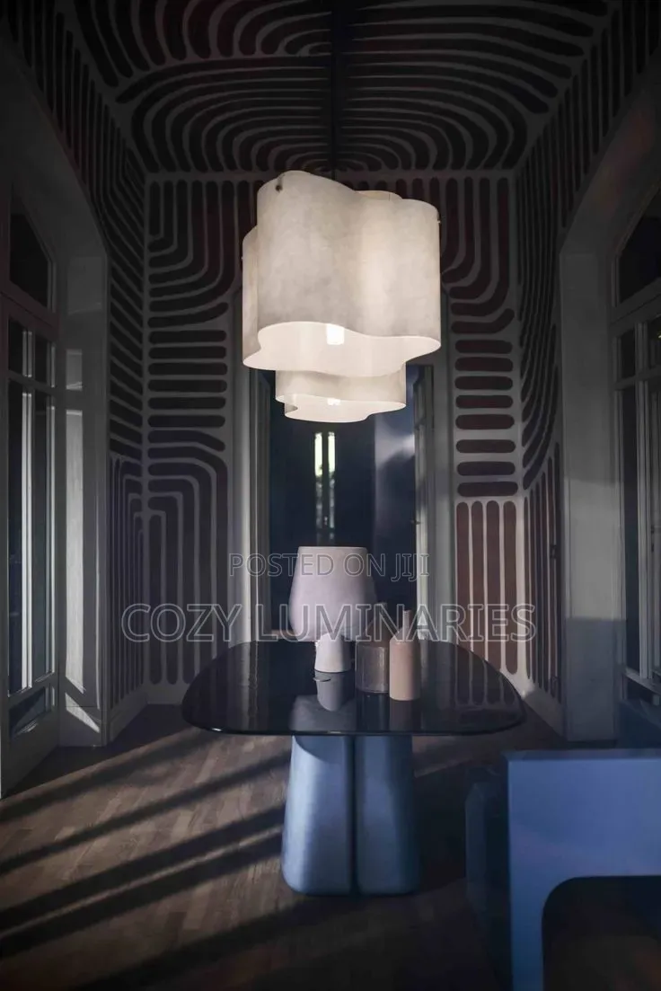 Modern Cloud Pendant Light | Wavy Fabric Chandelier