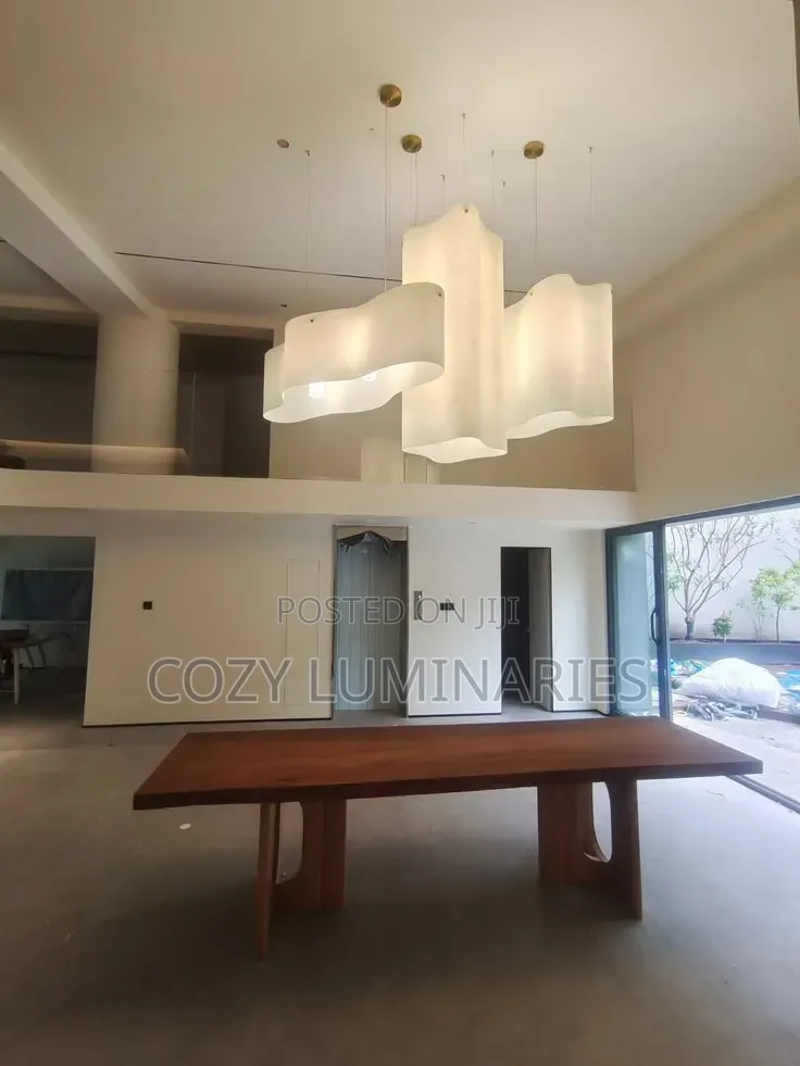 Modern Cloud Pendant Light | Wavy Fabric Chandelier