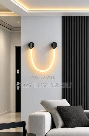 Flexible LED Rope Wall Light | Bendable Tube Sconce, Black