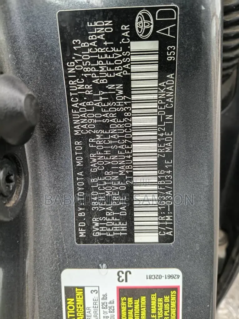 Toyota Corolla 2013 Gray