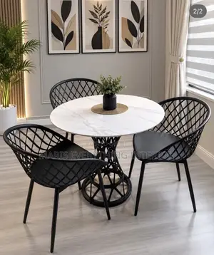 LUXURY 3-Seater Marble Dining Set ( FREE DELIVERY AND INSTALLATION)