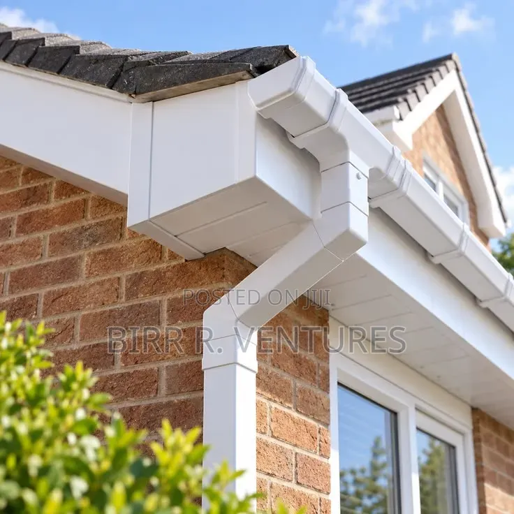 Plastic Roof Gutter Installation