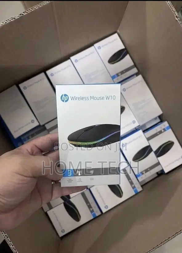 W10 Wireless Bluetooth Rechargeable Mouse With Led Light for Laptop