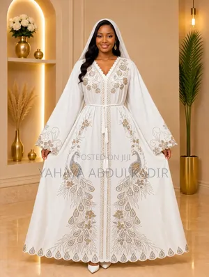 Elegant Embroidered Maxi Gown – Women’s Long Dress