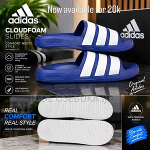Original Adidas Foam Slippers Available for Sale at Junico Global