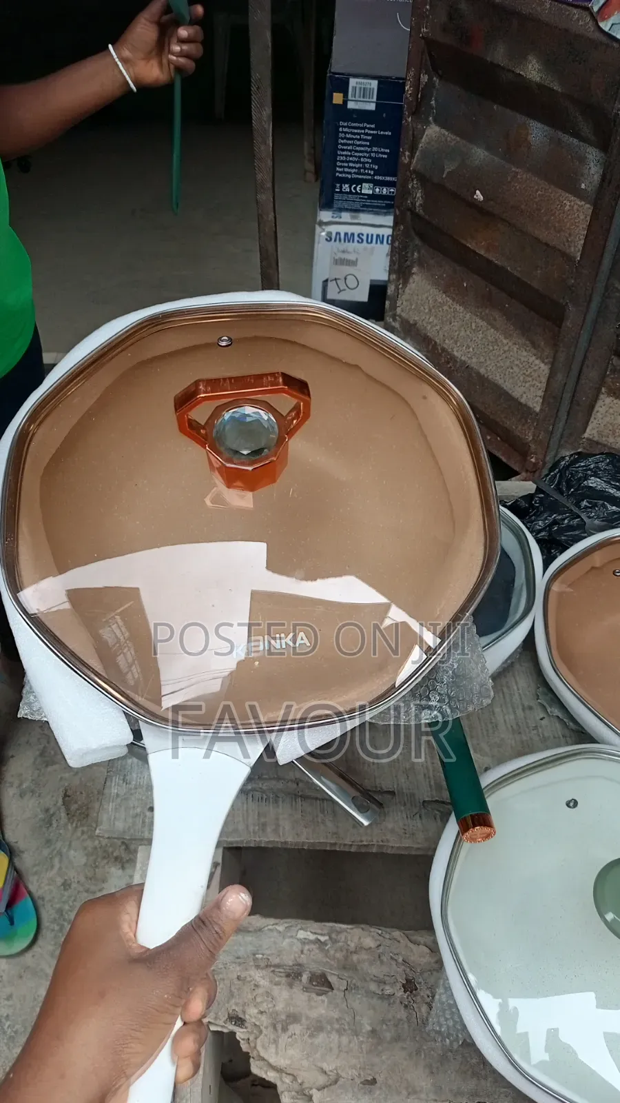 Non-Stick Fry Pan With a Silicone Spoon