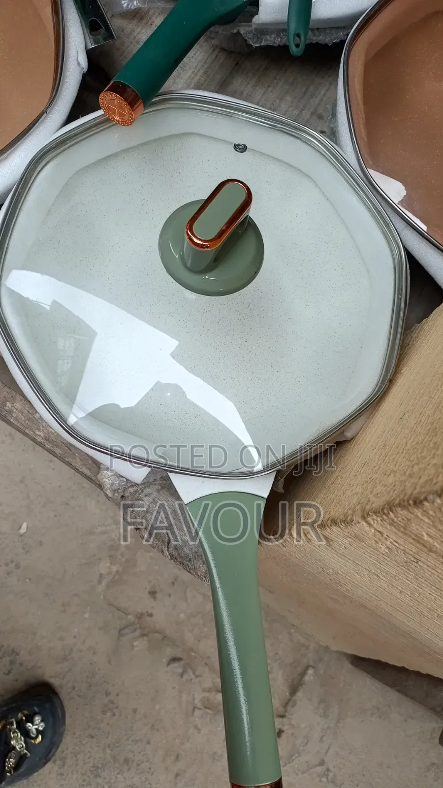 Non-Stick Fry Pan With a Silicone Spoon