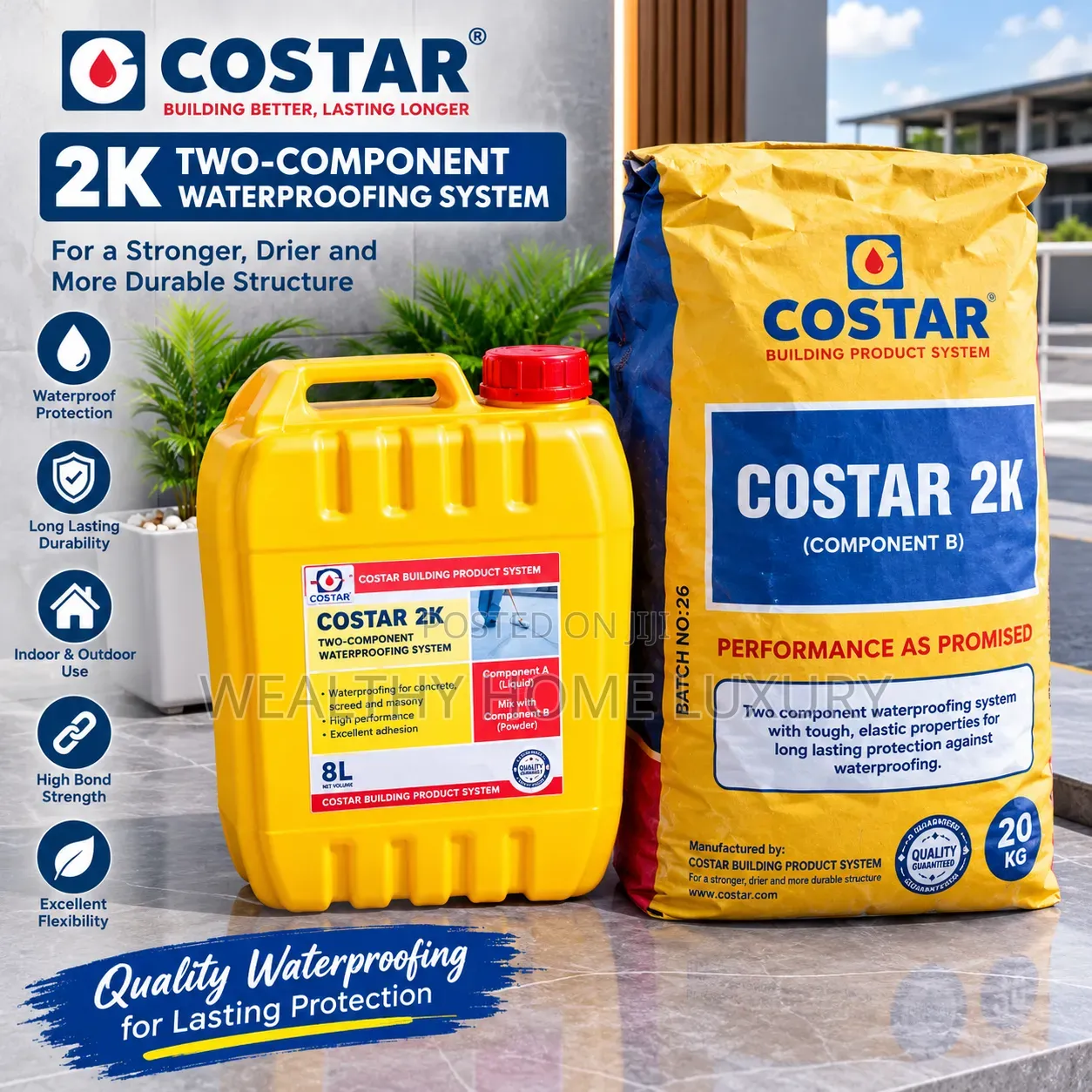 Costar 2K Two-Component Waterproofing Membrane (Complete Set)
