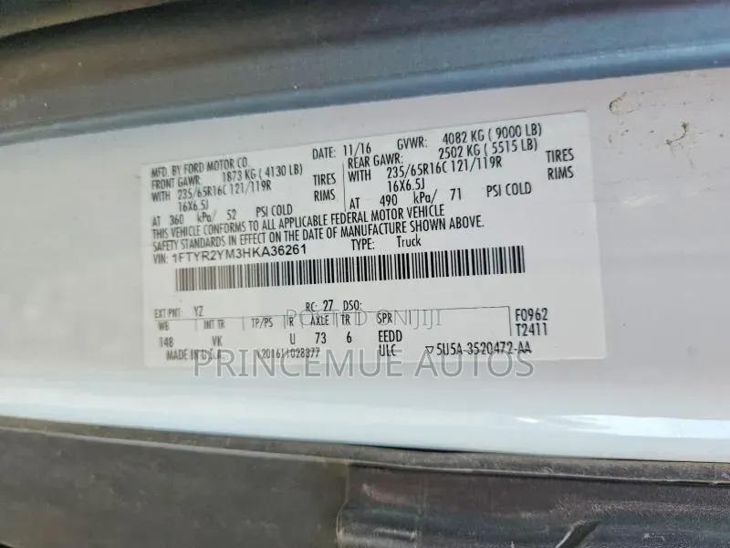 Ford Transit 2017 White