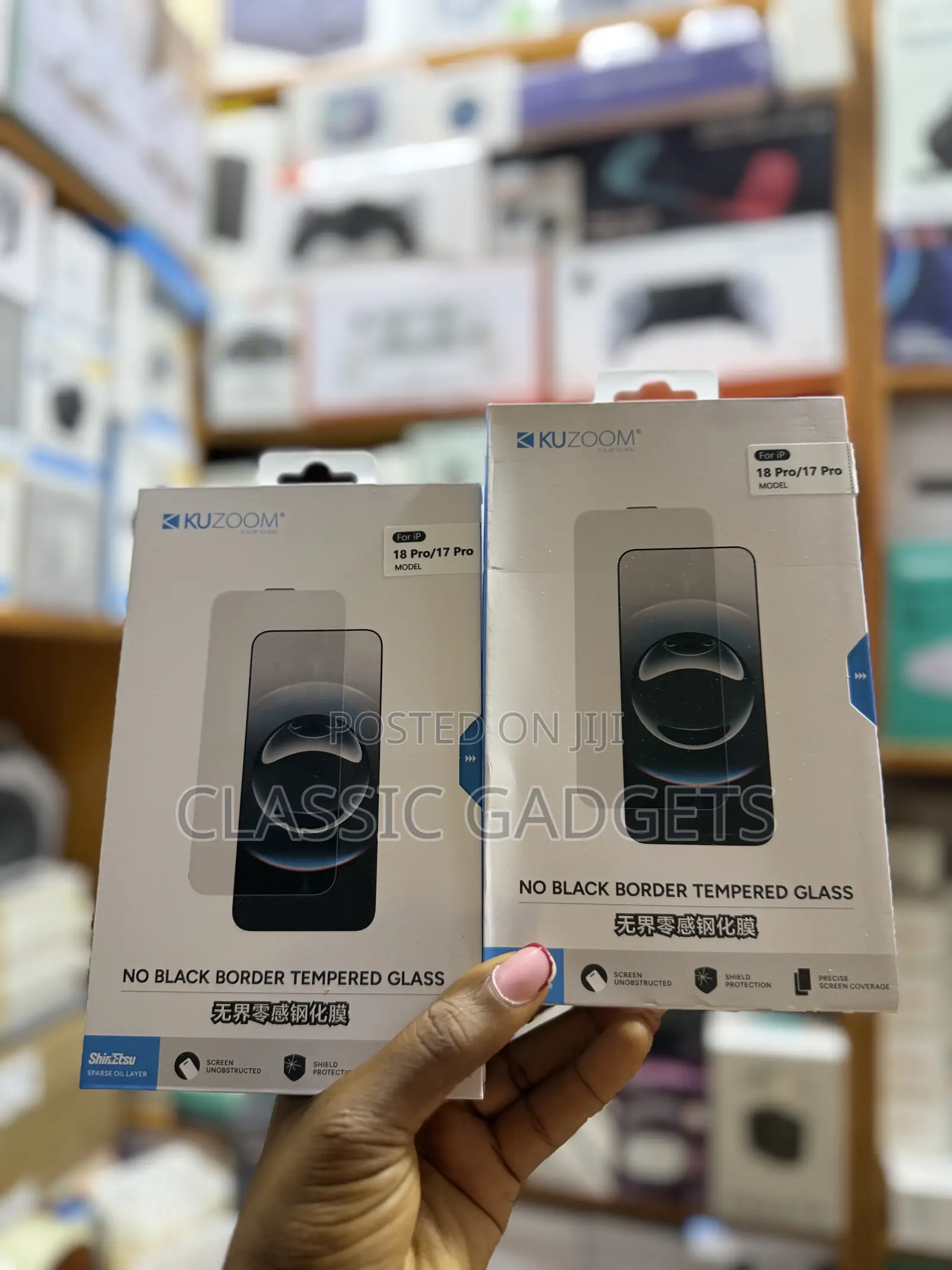 Kuzoom Borderless Clear Screen Protector for iPhone 18 Pro Max /18 Pro