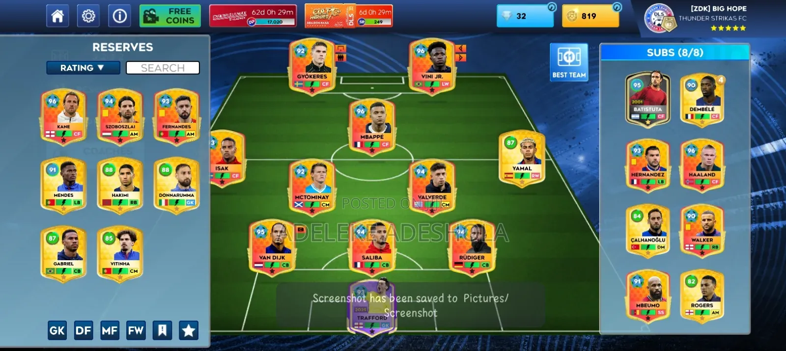 DLS Account for Sell