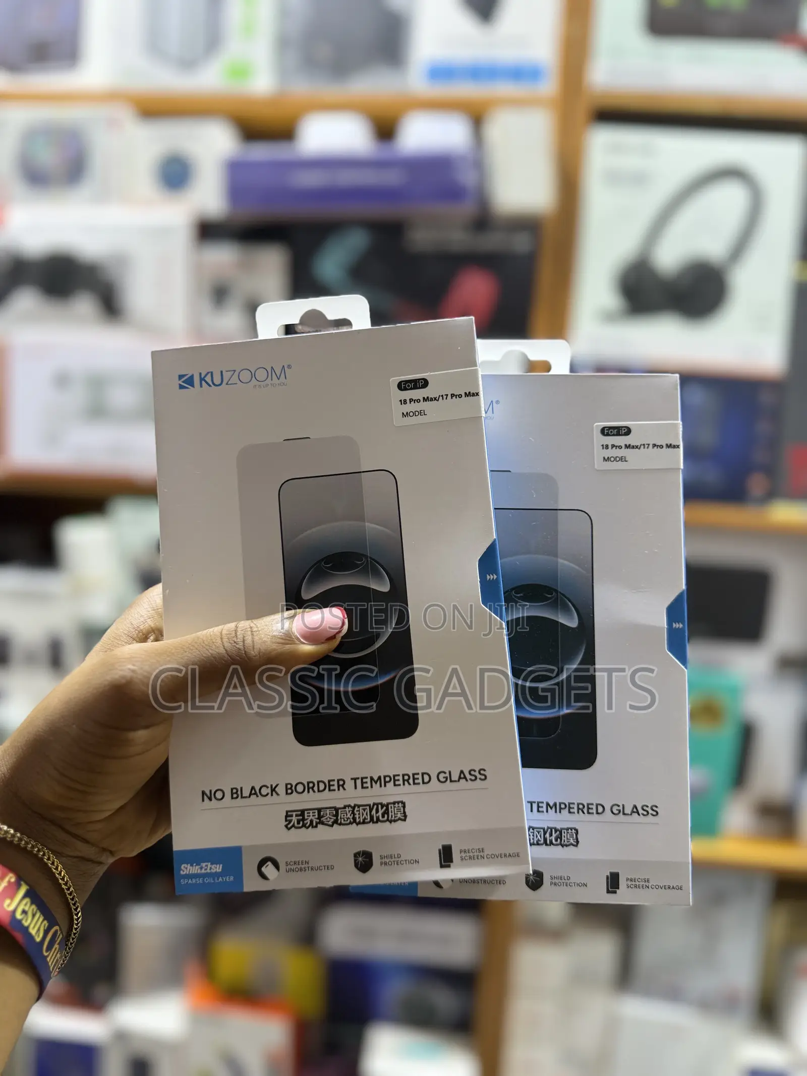 Kuzoom Borderless Clear Screen Protector for iPhone 18 Pro Max /18 Pro