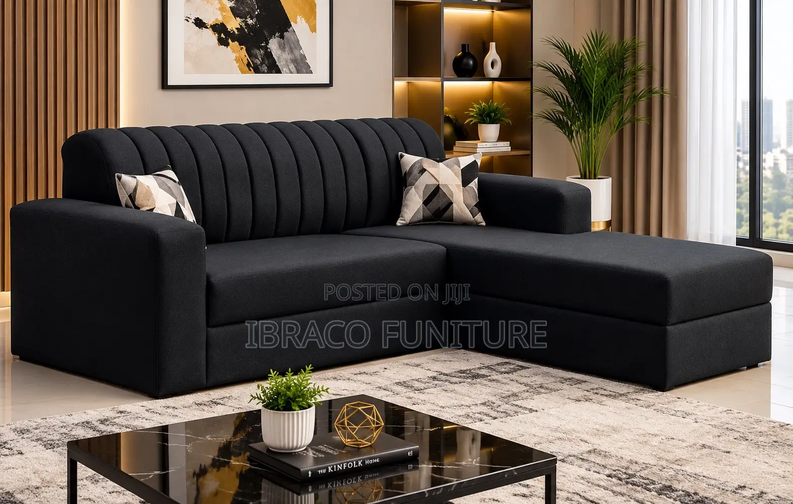 Modern Luxury L-Shaped Sofa Set