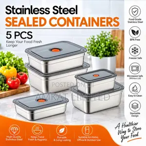 Stainless Steel Sealed Containers (5in1)