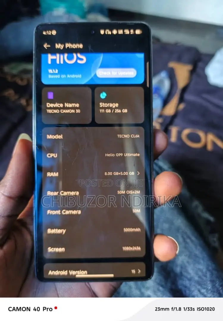 Tecno Camon 30 256 GB Blue