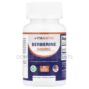Vitamatic, Berberine, 500 Mg, 60 Vegetable Capsules