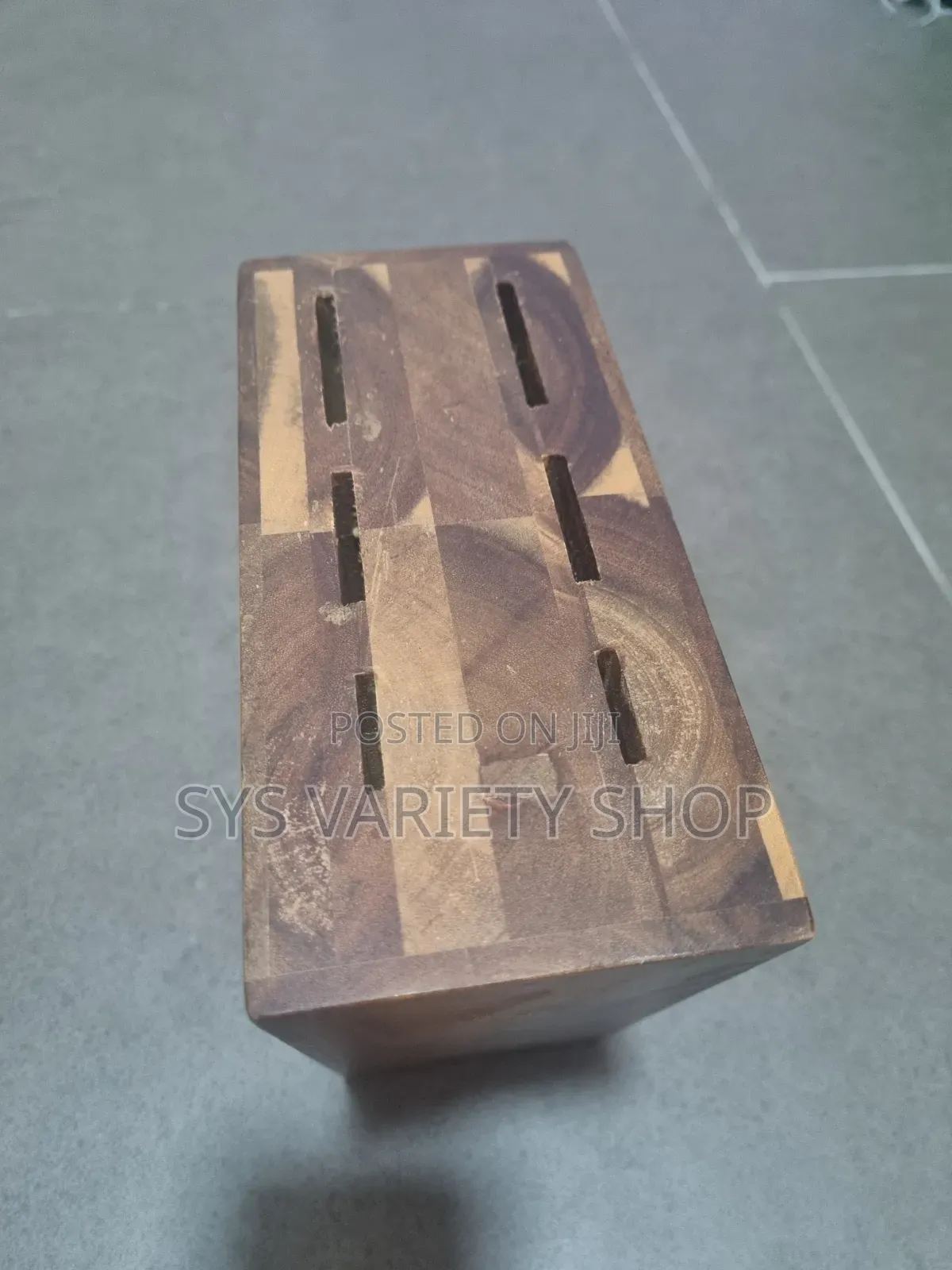 Acacia Wood Knife Holder
