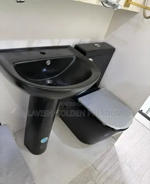 England Black Water Closet Set