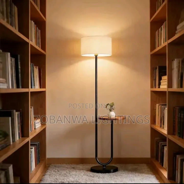 The Floor Lamp Is Simple and Modern