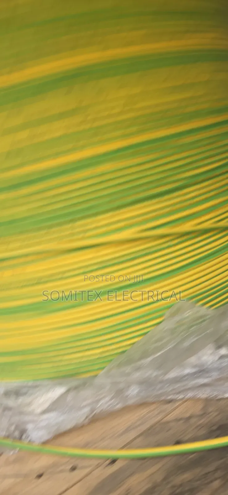 150mmx1core Green and Yellow Cable