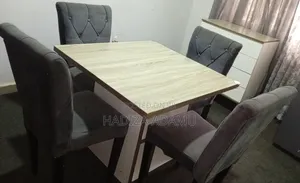 4-Seater Dining Set + Sideboard Console - Neat - Lokogoma Abuja