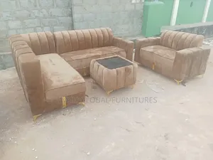 Classic Lshape With Double Seater and Centre Table