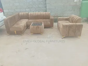 Classic Lshape With Double Seater and Centre Table