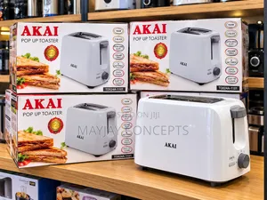 AKAI 2-Slice 700W Pop Up Toaster With 6 Settings