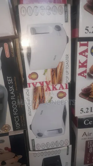 AKAI 2-Slice 700W Pop Up Toaster With 6 Settings