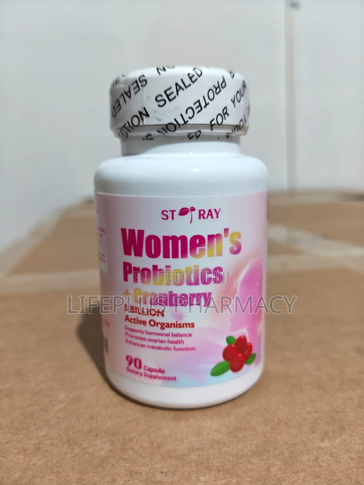 ST RAY Women's Probiotics + Cranberry 5 Billion Active Organisms