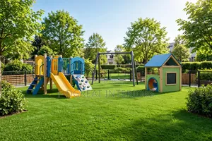 Artificial Grass Carpet With Drainage Holes, Odourless
