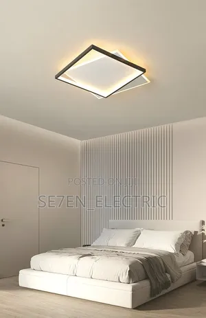 Square Ceiling Led Room Flushed Chandelier 0040