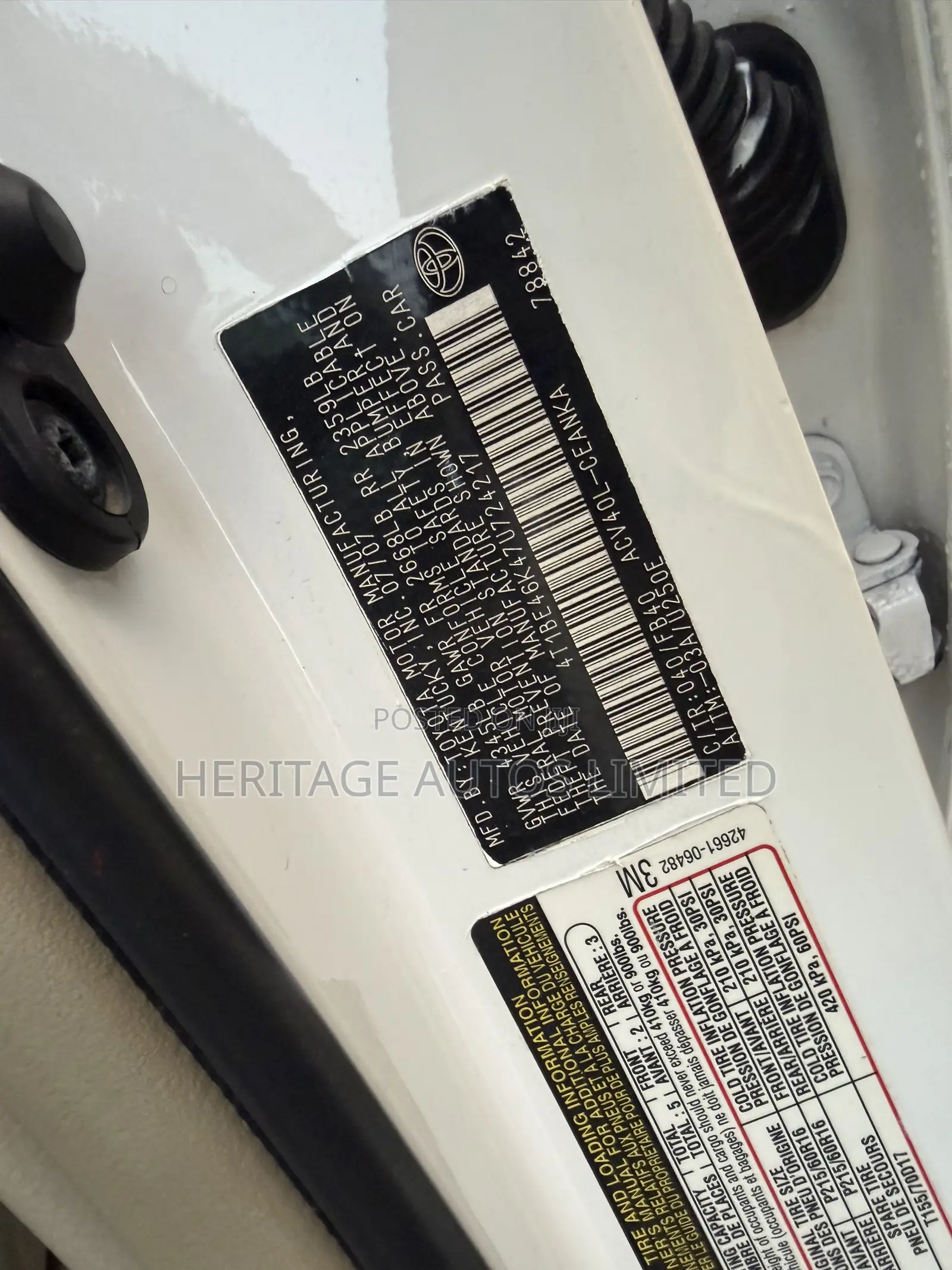 Toyota Camry 2008 White