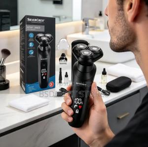 Silvercrest Cordless LED Display Rotary Shaver for Wet or Dry Shaving