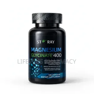 ST RAY Magnesium Glycinate 400mg - 100 Capsules