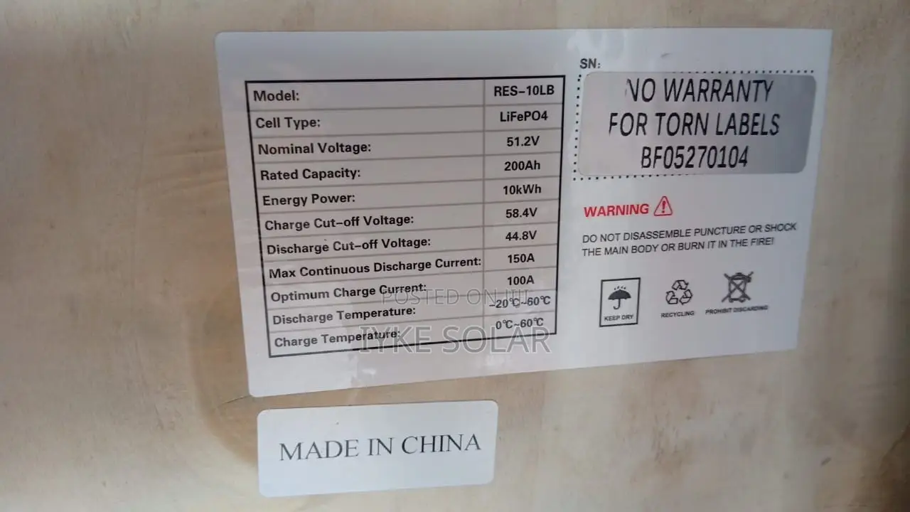 10kwh 48v Hyper Lithium Ion Battery