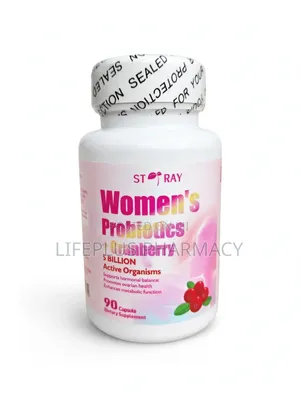 ST RAY Women's Probiotics + Cranberry 5 Billion Active Organisms