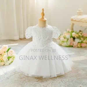 Baby Girls' Elegant Lace Princess Party Gown (3-12 Months)